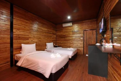 Standaardkamer met twee eenpersoonsbedden — The Cobble Beach Hotel- Phi Phi Island